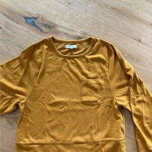 Women’s Madewell Mustard Yellow Long Sleeve Top